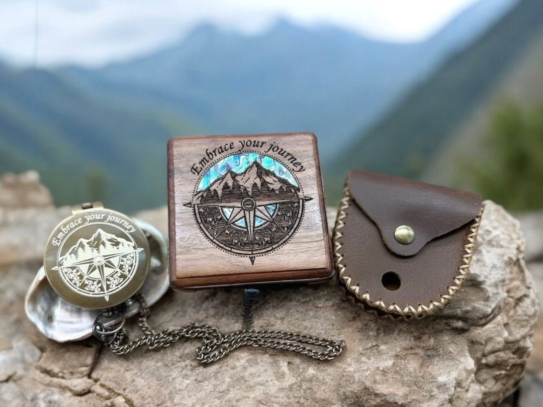 Personalized Compass, Custom Engraved Compass - Birthday, Anniversary ...