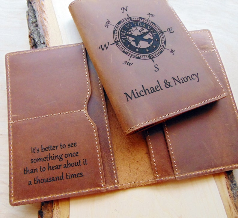 Passport Holder Personalized Genuine Leather Passport Cover Etsy