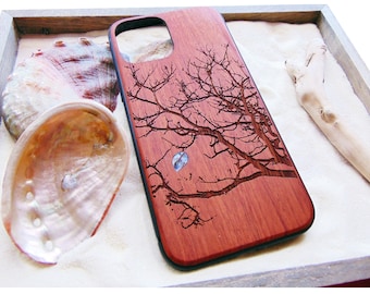 iPhone 16, 15, 14, 13, 12 Pro Max case, Samsung Galaxy S22 ultra, S21, pixel 7 fall design, personalized gift abalone shell inlay phone case