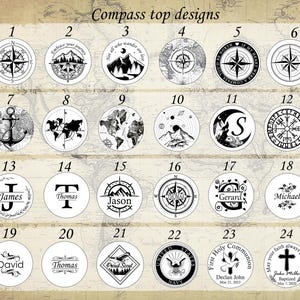 Personalized Compass, Custom Engraved Compass - Birthday, Anniversary ...