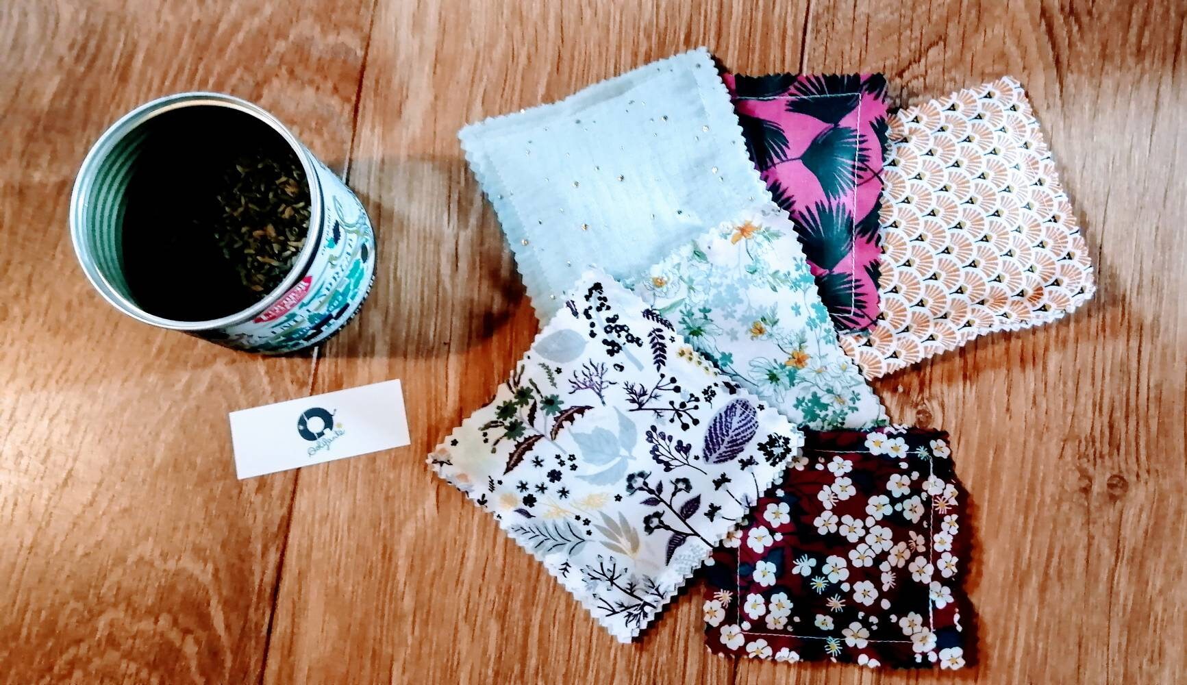 5 Sachets de Lavande Bio en Coton Oekotex