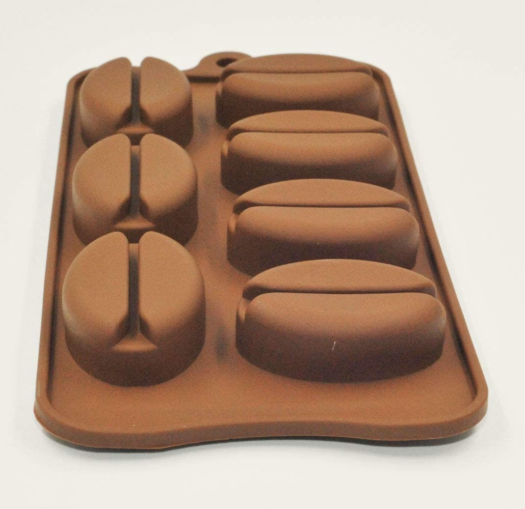 7 Cavity Non Stick Silicone Coffee Bean Mould Tray Beans Molds Etsy