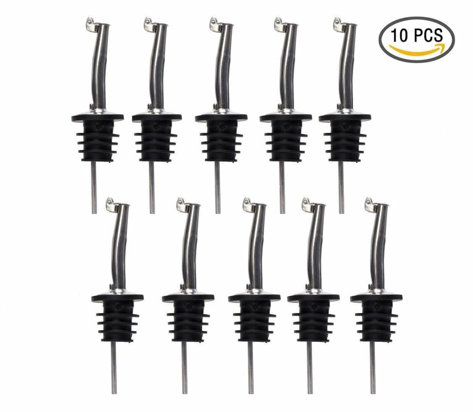 10 Stainless Steel Liquor Pour Spouts With Tapered Spouts and Etsy