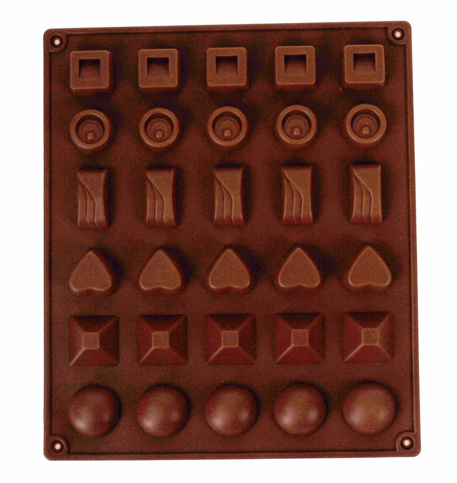 1x 30 Cavity Chocolate Box Mould Tray Non Stick Silicone Etsy