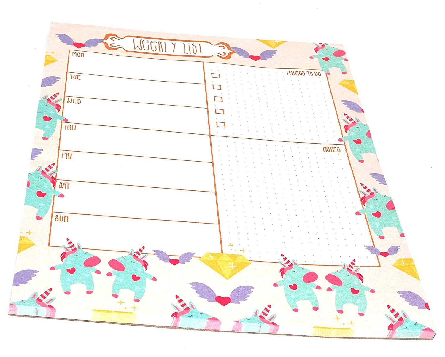 A4 52 Page Weekly Planner Pad With To Do Lists and Notes Etsy