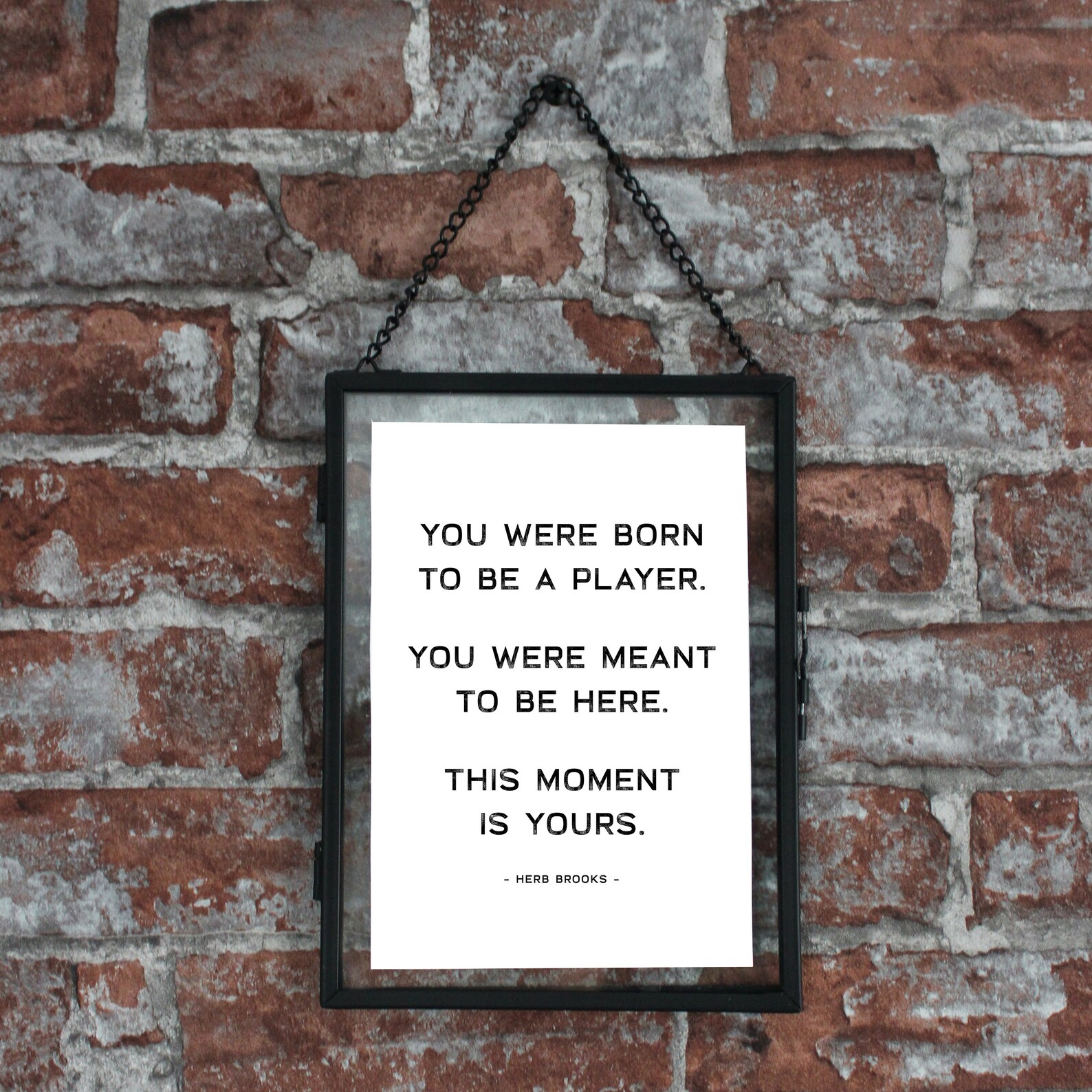 Herb Brooks Quote B&W Printable Wall Art Hockey Digital Etsy Canada