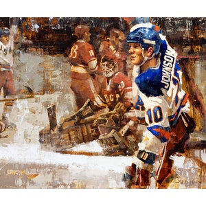 Team USA Hockey Poster or Metal Print from Original Painting image 1