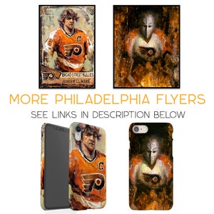 Bernie Parent Philadelphia Flyers Poster oder Metalldruck vom Originalgemälde Hockey-Wandkunst-Dekor NHL-Torwart Geschenk ungerahmt Bild 8