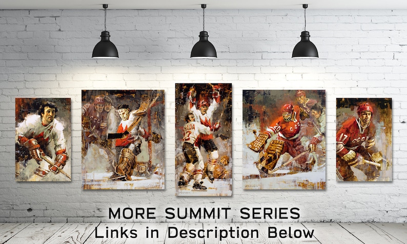 Summit Series Hockey Poster Paul Henderson and Team Canada, 1972 Summit Series Hockey Art, Hockey Gift, Hockey Decor image 8