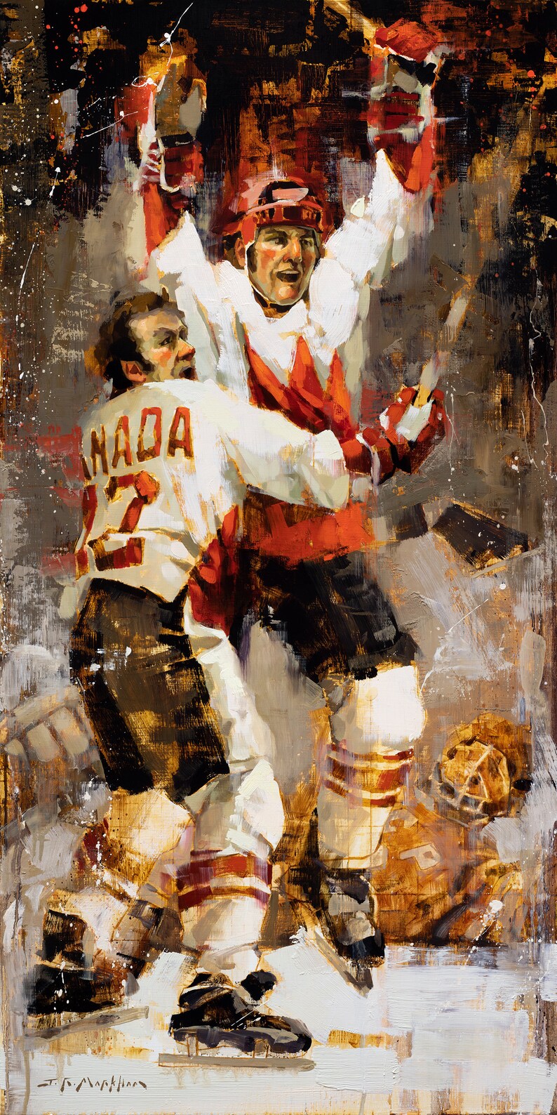 Summit Series Hockey Poster Paul Henderson and Team Canada, 1972 Summit Series Hockey Art, Hockey Gift, Hockey Decor image 2