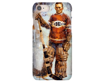 Georges Vézina Phone Case with Artwork from Original Painting - Montreal Canadiens - Hockey - Gift - iPhone Case