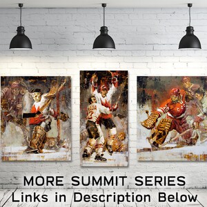 Valeri Kharlamov Canvas Print Soviet Team 1972 Summit Series Hockey Art, Gift, Hockey Decor, Russia Hockey image 8