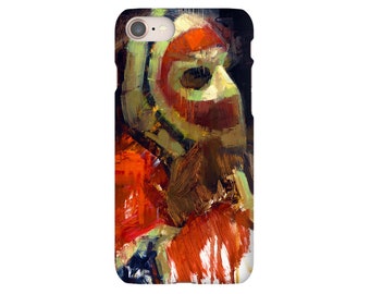 Ken Dryden Phone Case with Artwork from Original Painting - Montreal Canadiens - Hockey - Gift - iPhone Case