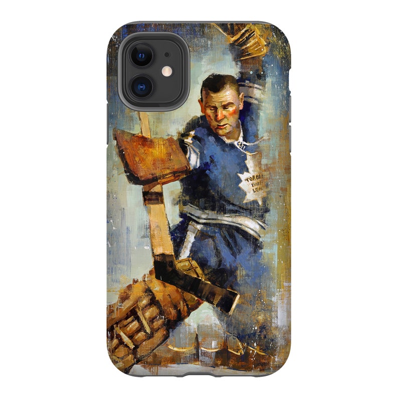 Johnny Bower Phone Case with Artwork from Original Painting image 2