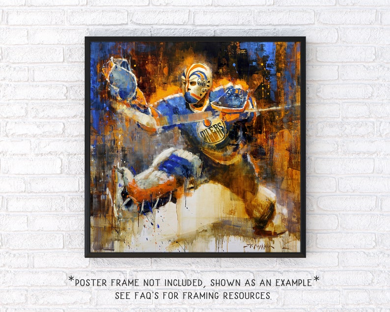 Edmonton Oilers Poster or Metal Print from Original Painting image 2