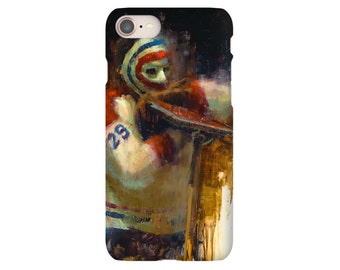 Ken Dryden Phone Case with Artwork from Original Painting - Montreal Canadiens - Hockey - Gift - iPhone Case
