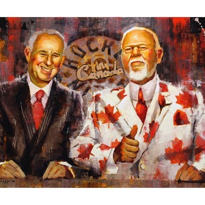 Ron MacLean and Don Cherry Poster or Metal Print from Original image 1