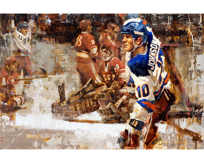 USA Hockey Canvas Print from Original Painting Miracle on image 2