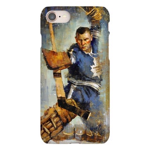Johnny Bower Phone Case with Artwork from Original Painting image 1