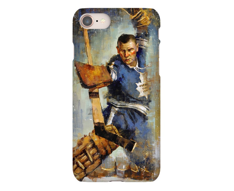 Johnny Bower Phone Case with Artwork from Original Painting image 1