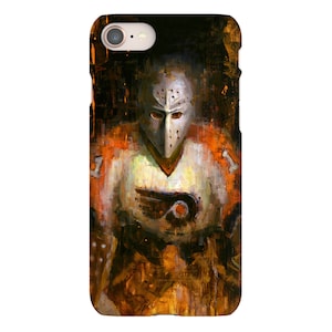 Bernie Parent Phone Case with Artwork from Original Painting - Philadelphia Flyers - Hockey - Gift - iPhone Case