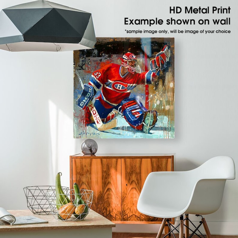 Ice Hockey Poster or Metal Print from Original Painting image 6