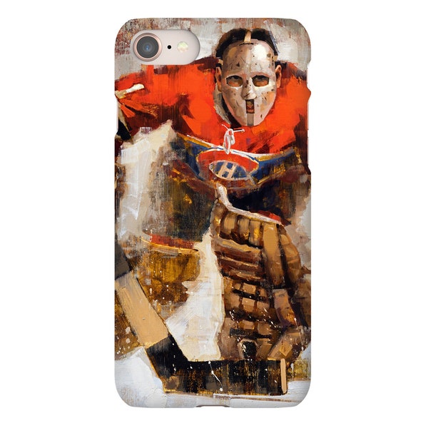 Phone Case with Artwork from Original Painting - Montreal Canadiens - Hockey - Gift - iPhone Case