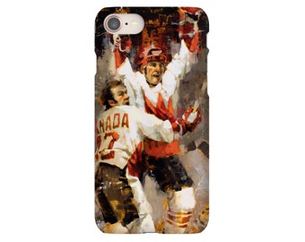 Summit Series Phone Case - Paul Henderson and Team Canada 1972 Summit Series Hockey Art, Hockey Gift