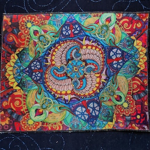 Karma Patch XL – Satin Sew-On Patch (10.5” x 8.5”) – Meaningful Artwork Design