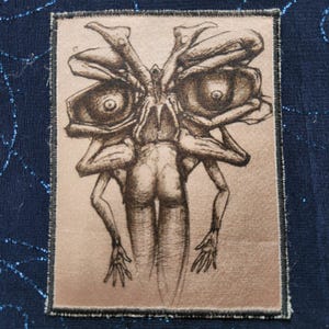Limb Monster- Mini Satin Patch: Sew-On Dark Art Design (3” x 4”)