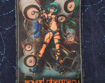 Rave Girl Satin Patch, 1999 Flyer Art, EDM Poster Applique (3 x 4.5 Inches)