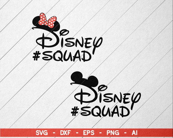 Download Disney Squad SVG Minnie and Mickey Squad Disneysquad | Etsy