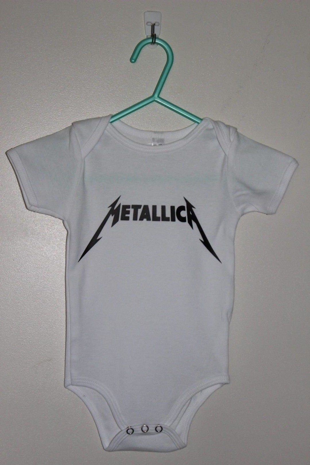 METALLICA Baby Romper Suit White and Blackcool - Etsy