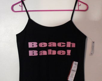 Beach Babe! Women's Tank Top (Pink) Cool!