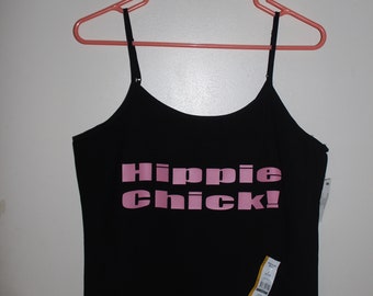 Hippie Chick! Women's Tank Top (Pink) Cool!