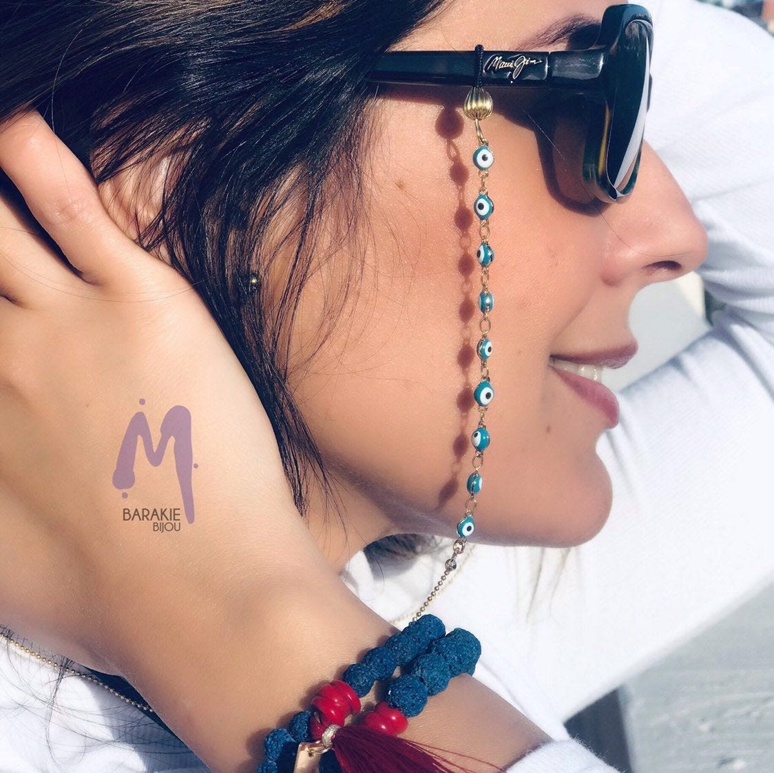 Evil Eye Chain Glassessunglasess Holder 