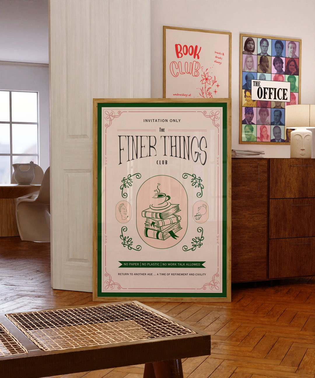 The Finer Things Club From the Television Show the Office Digital Wall