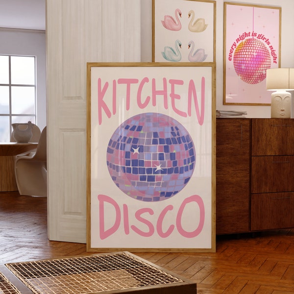 Kitchen Disco Digital Wall Art/Poster