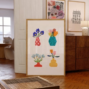Floreros Arte de pared digital / Póster