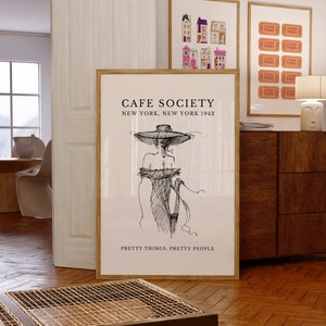 Cafe Society New York City 1940s Digital Wall Art/Poster