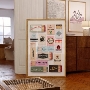 Milwaukee Restaurants Matchboxes & Matchbooks Collage Digital Wall Art/Poster