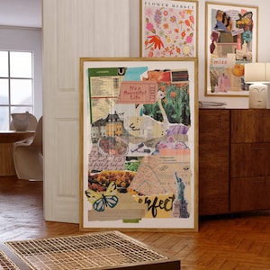 Poster/arte da parete digitale con collage di ritagli di riviste