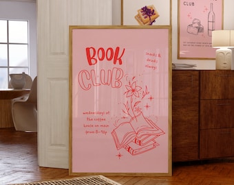 Book Club Digital Wall Art/Poster