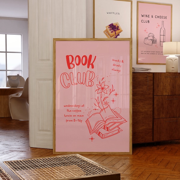 Book Club Digital Wall Art/Poster