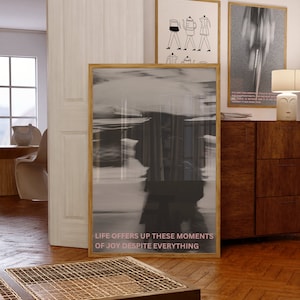 Monochrome Slow Motion Digital Wall Art/Poster Inspired by the Television Series&Book &quot;Normal People&quot;