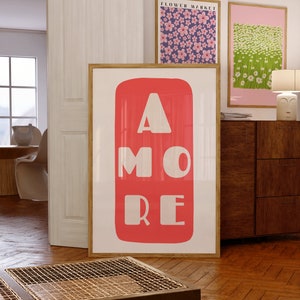 Red Amore Digital Wall Art/Poster