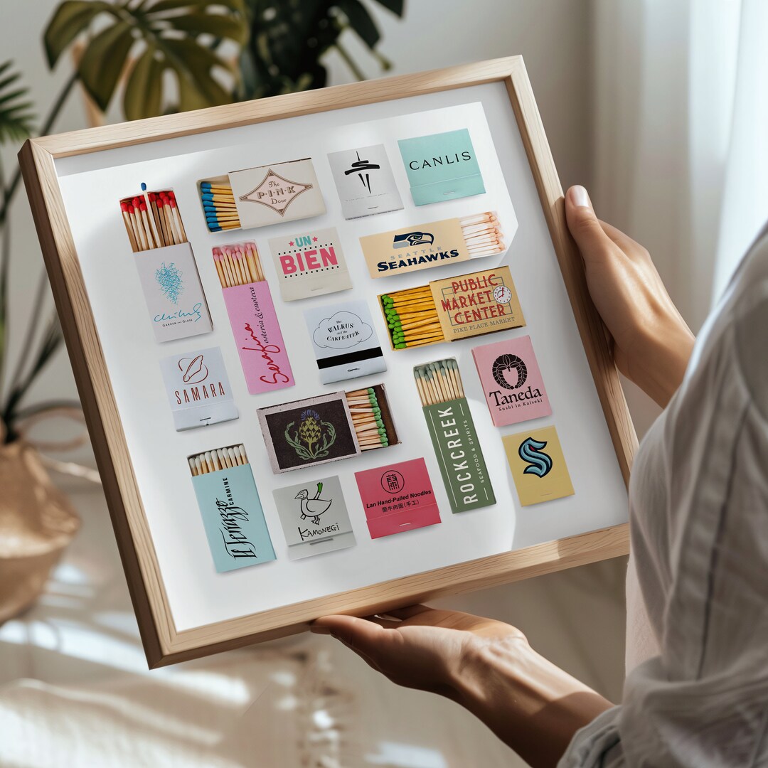 Seattle City Matchboxes & Matchbooks Collage Digital Wall Art/poster - Etsy