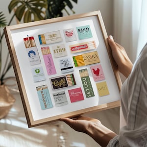 Washington DC City Matchboxes & Matchbooks Collage Digital Wall Art/Poster