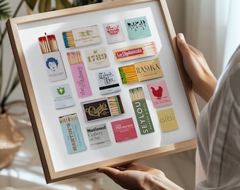 Washington DC City Matchboxes & Matchbooks Collage Digital Wall Art/Poster