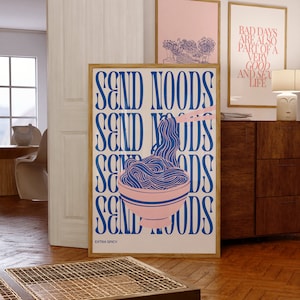 Send Noods Extra Spicy Ramen Digital Wall Art/Poster